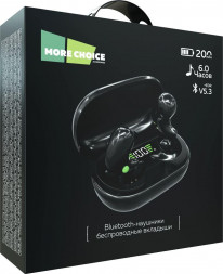 Наушники MORE CHOICE (4610196409592) BW01 TWS Black