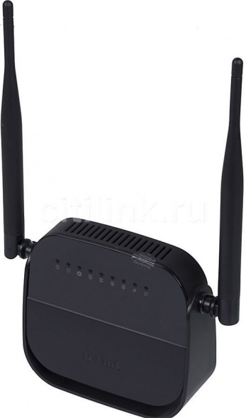 Wi-Fi роутер/точка доступа D-LINK DSL-2750U, черный