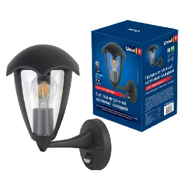 ЭЛЕКТРИКА UNIEL (UL-00006813) UUL-S81A 60W/E27 SENSOR IP54 BLACK