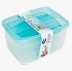 Набор контейнеров VIOLET Набор контейнеров FRESCO 4 шт. 1000 мл (Бриз) 470010135