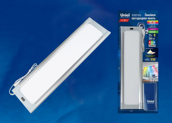 Светильник UNIEL (UL-00003038) ULI-F42-7,5W/RGB/RC/DIM SENSOR IP20 SILVER
