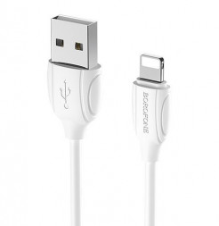 Кабель 8 Pin BOROFONE (6931474701763) BX19 USB-Lightning 8 Pin 2.4A 1M - белый