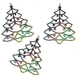 Новогодние Украшения ВОЛШЕБНАЯ СТРАНА Украшение подвесное Елочки 3шт