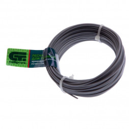 Леска СИБРТЕХ Леска для триммера звезда, армированная алюминием, 2.0 мм х 15 м, Россия 961965