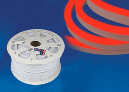 Светодиодная лента UNIEL (UL-00003770) ULS-N21-2835-120LED/m-8mm-IP67-220V-8W/m-50M-RED бобина