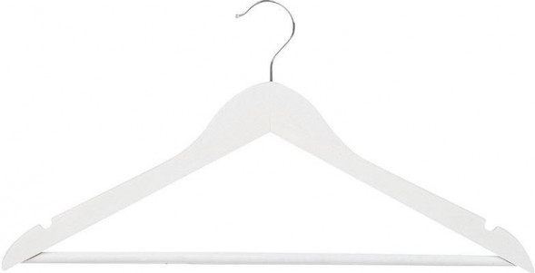 Вешалка РЫЖИЙ КОТ Вешалка деревянная с перекладиной, цвет белый (311388)