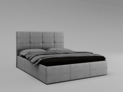 Кровать BONMEBEL Кровать Куба с подъемным механизмом 1600х2000 ткань: кожзам белый (5 пак.)