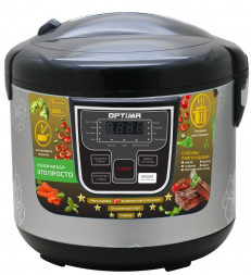 Мультиварка OPTIMA MC-5101 черный, цветы