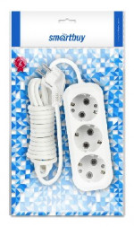 Удлинитель с заземлением SMARTBUY (SBE-16-3-03-Z) 3 гнз х 3,0 м (16А/3.5кВт, ПВС 3х1.0)