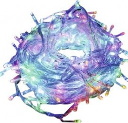 Светодиодная гирлянда ECOLA N2RM03ELC LED гирлянда 220V IP20 Бахрома 3x0.5м 80Led RGBW, 8 режимов, прозр.провод с вилкой разноцветный