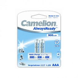 Элементы питания CAMELION (9165) AAA- 900MAH NI-MH ALWAYS READY BL-2 (NH-AAA900ARBP2, аккумулятор, 1.2В)
