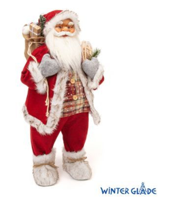 новогодняя игрушка WINTER GLADE Санта Клаус 80 см М95