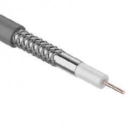 Коаксиальный кабель CAVEL (01-2435) КАБЕЛЬ КОАКСИАЛЬНЫЙ SAT 703 ZH, CU/AL/CUSN, 75%, 75 ОМ, БУХ 100 М, СЕРЫЙ