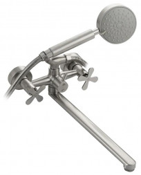 Смеситель для ванны BRIMIX 9340 Смеситель в ванную длинный излив, металлокерамика из нержавеющей стали марка 304, серии СТАНДАРТ