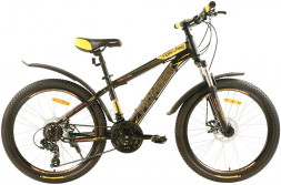 Велосипед PIONEER TORNADO 24&quot;/14&quot; black-yellow-orange