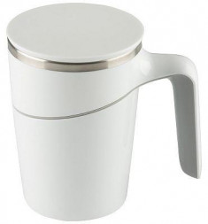 Термокружка MALLONY Термокружка - непроливайка MAGNIFIK, 470 мл, белый (106038)