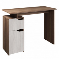 Модульная мебель МЕБЕЛЬ-КОМПЛЕКС ЛАЙТ Стол письменный компьютерный с тумбой Шимо темный/Шимо светлый