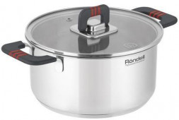 RONDELL Кастрюля 2.8л Stripes RDS-1637, нержавеющая сталь, с крышкой