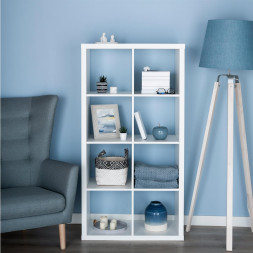 ГУД ЛАКК S00036 Фора 8 стеллаж 76х146х38, белый (1 пак.)