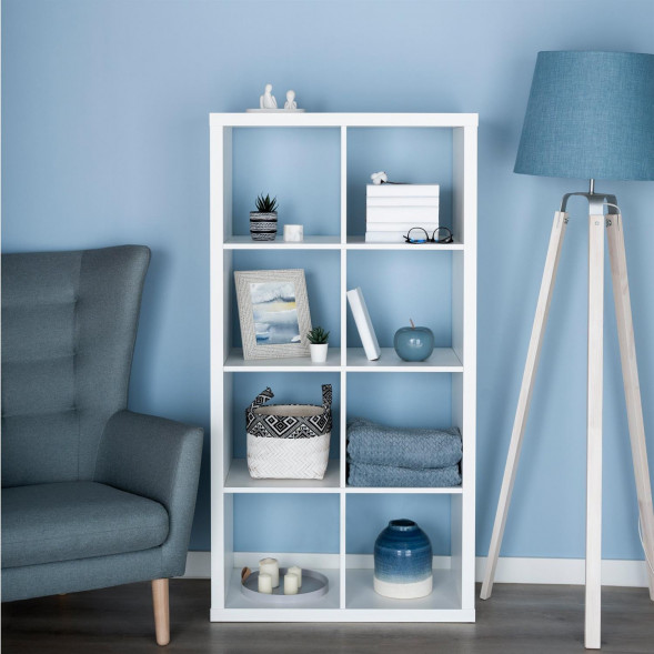 ГУД ЛАКК S00036 Фора 8 стеллаж 76х146х38, белый (1 пак.)