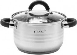 Кастрюля TECO TC-C2100-06B нерж. 2,1л