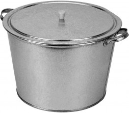 Бак СИБРТЕХ Бак для воды оцинкованный с крышкой (крышка с ручкой) 20л, без крана 67548