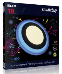 Светильник SMARTBUY (SBL-DLB-18-3K-B) 18w/3000K+B