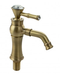 Смеситель для раковины BRIMIX 152 Смеситель для раковины , под БРОНЗУ , ручка с большим КРИСТАЛЛОМ , шаровый