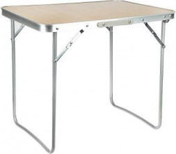 Стол кемпинговый складной РУССО ТУРИСТО Стол кемпинговый складной, 50х70х60см, алюминий, МДФ, СНО-8815 (121-006)