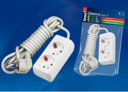 Удлинители серии Standard с заземлением UNIEL (02885) S-GCD2-3 с/з 2 гн 3 м