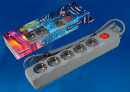 Сетевой фильтр UNIEL (UL-00001749) S-GSU5-5 GREY