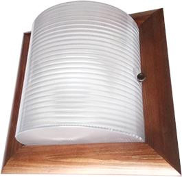 Светильник накладной влагозащищенный ECOLA TP53S2ECA GX53 LED НББ-04-60-022 2*GX53 орех