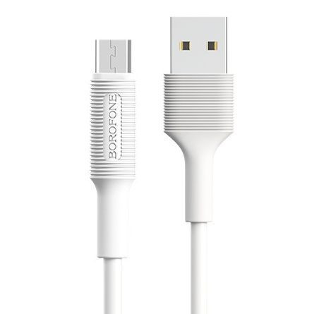 Кабель microUSB BOROFONE (6957531081661) BX1 USB (m)-microUSB (m) 1.0м - белый