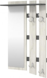 Вешалка BONMEBEL Прихожая Виктория-25 (Вешалка) дуб крафт белый/антрацит (1 пак.)