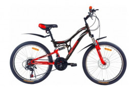 Велосипед PIONEER FORSAGE 24&quot;/14&quot; black-red-gray