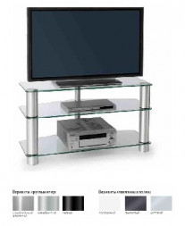 Стойка для TV MD 525 алюм/дымч