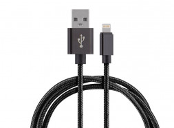 Кабель ENERGY ET-25 USB/Lightning, цвет - черный 104101
