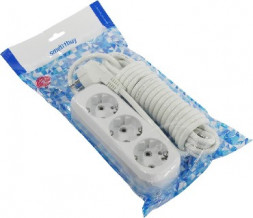 Удлинитель с заземлением SMARTBUY (SBE-16-3-05-Z) 3 гнз х 5,0 м (16А/3.5кВт, ПВС 3х1.0)