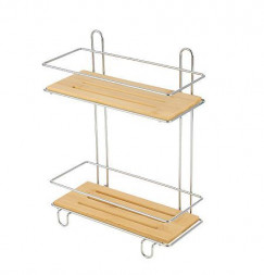 Полка двухъярусная РЫЖИЙ КОТ Полка двухъярусная BAMBOO-03, 26*11,5*34 см (101245)