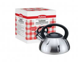Чайник MALLONY Чайник из нерж. стали MAL-066, 3 литра, цельнометаллический, матовый,со свистком (910086)