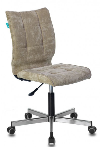 Кресло БЮРОКРАТ Кресло CH-330M песочный Light-21 крестовина металл хром