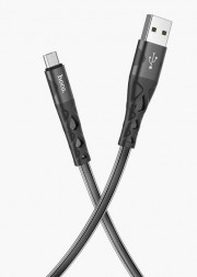 Кабель HOCO (6931474757609) U105 USB (m)-microUSB (m) 1.2м - черный
