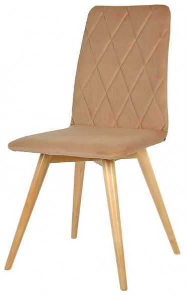 Стул обеденный POLINI Home Rio SD, бежевый-натуральный (2 кор.)