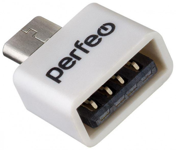 Адаптер PERFEO (PF_C3005) adapter USB на Type-C c OTG (PF-VI-O008 White) белый