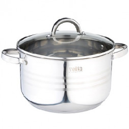 Кастрюля VETTA Фултон Кастрюля 24х14см, 5,4л, со стекл. крышкой 822-115