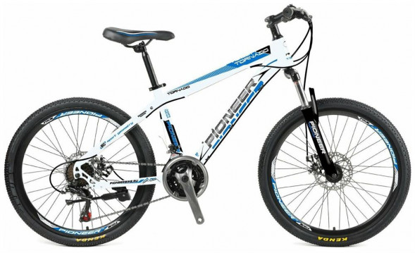 Велосипед PIONEER TORNADO 24&quot;/14&quot; white-black-blue