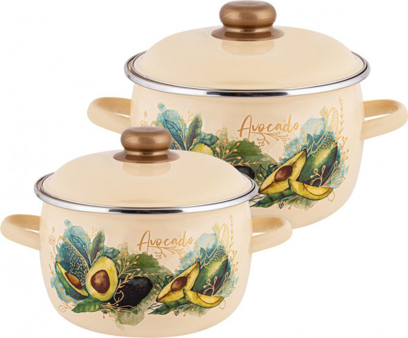 Набор посуды APPETITE N41P123 Avocado эмал (2 предмета)