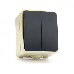 выключатель SMARTBUY (SBE-04w-10-SW2-0) Сатурн выключатель 2-клавишный