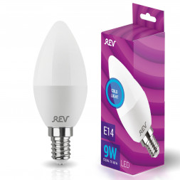 Лампа свтодиодная REV 32509 3 C37 Е14/9W/6500K