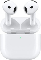 Наушники A3055,A3056,A3059 AirPods 4 ANC, Bluetooth, вкладыши, белый [mxp93za/a]